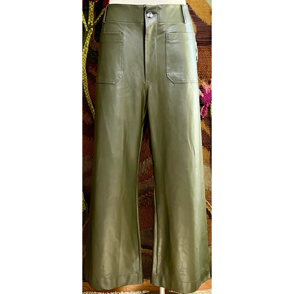Anthropologie Colette Faux Leather Pants 32